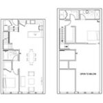 Unit 104 - 2 Bed | 2 Bath Duplex - Hathaway Lofts